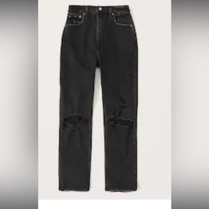 Abercrombie Ankle straight ultra high rise